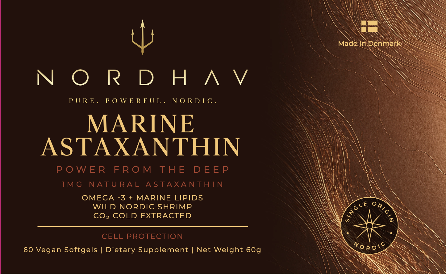 Marine Astaxanthin authentic product label